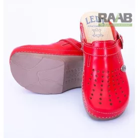 Gumis lábfejű klumpa - piros