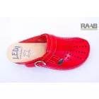 Gumis lábfejű klumpa - piros