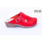 Gumis lábfejű klumpa - piros