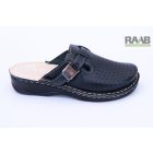 Unisex bőr gyógy klumpa fekete csatos