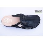 Unisex bőr gyógy klumpa fekete csatos