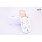 Unisex bőr gyógy klumpa fehér csatos