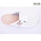 Unisex bőr gyógy klumpa fehér csatos