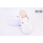 Unisex bőr gyógy klumpa fehér csatos