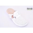 Unisex bőr gyógy klumpa fehér csatos