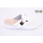 Unisex bőr gyógy klumpa fehér csatos