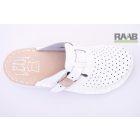 Unisex bőr gyógy klumpa fehér csatos