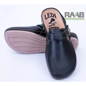 Tépőzáras klumpa - fekete, szellőzős