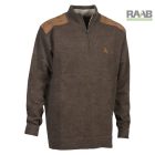 PULL FOX ZIPPE PULÓVER BARNA