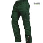 56-os méretű zöld LEIB Flex derekas munkanadrág 