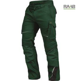 56-os méretű zöld LEIB Flex derekas munkanadrág 