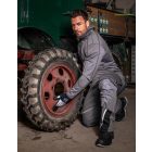 56-os méretű zöld LEIB Flex derekas munkanadrág 