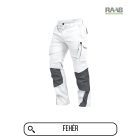 56-os méretű zöld LEIB Flex derekas munkanadrág 