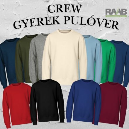 Crew gyerek pulóver