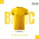 Basic sárga férfi Póló 10db-os szett 3-4XL-ig