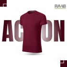 Action garnet környakas férfi póló 10db-os szett