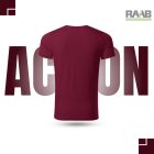 Action garnet környakas férfi póló 10db-os szett