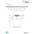 Action garnet környakas férfi póló 10db-os szett