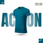 Action petrol kék környakas férfi póló 10db-os szett