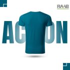 Action petrol kék környakas férfi póló 10db-os szett