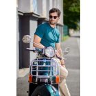 Action petrol kék környakas férfi póló 10db-os szett