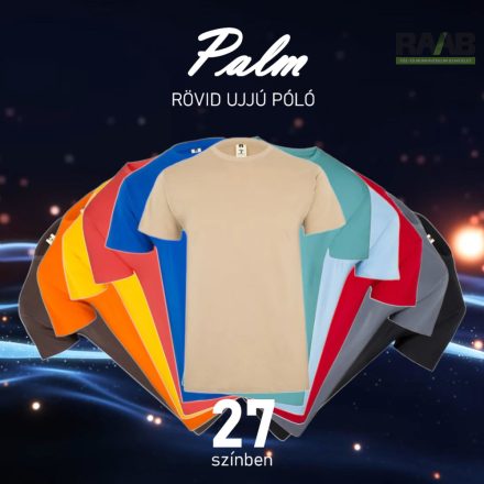 PALM RÖVID UJJÚ KÖRNYAKAS PÓLÓ 4XL