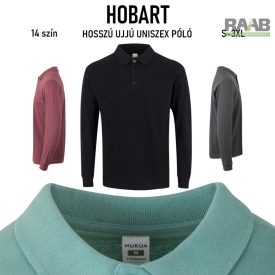 HOBART HOSSZÚ UJJÚ UNISZEX PÓLÓ