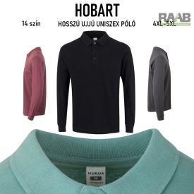 HOBART HOSSZÚ UJJÚ UNISZEX PÓLÓ 4XL-5XL