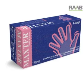   Maxter Nitril Kék3,6gr-os púder mentes  kesztyű  200 db-os 