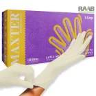 Maxter Latex Fehér vizsgálókesztyű  Porozott 5,7gr