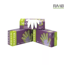 Maxter Latex Fehér vizsgálókesztyű  Porozott 5,5gr