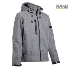 4XL-es fekete FLORES SOFTSHELL kabát