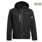 4XL-es fekete FLORES SOFTSHELL kabát