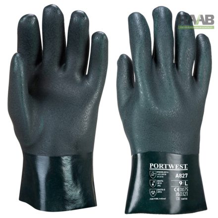 Duplán mártott PVC védőkesztyű 27 cm