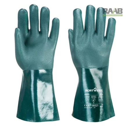 Duplán mártott PVC védőkesztyű 35cm