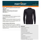 Merinói gyapjú kereknyakú hosszú ujjú póló