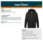 Jersey bélelt kapucnis pullover