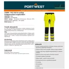 WX2 Hi-Vis nadrág lezippzározható lengőzsebbel