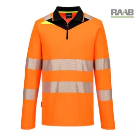 DX4 Hi-Vis cipzáras póló L/S