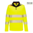 DX4 Hi-Vis cipzáras póló L/S