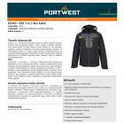 DX4 3 az 1-ben kabát Fekete