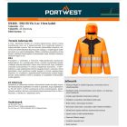 DX4 Hi-Vis 4 az 1-ben kabát
