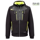 Kapucnis pulóver cipzáras zsebekkel