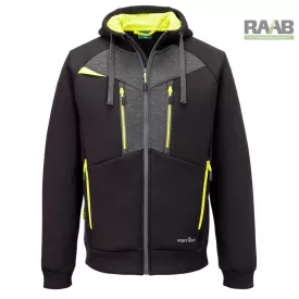 Kapucnis pulóver cipzáras zsebekkel