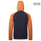 Kapucnis pulóver cipzáras zsebekkel