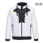 Kapucnis pulóver cipzáras zsebekkel