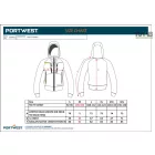 Kapucnis pulóver cipzáras zsebekkel