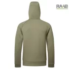 Kapucnis pulóver cipzáras zsebekkel