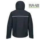 Softshell kabát kontrasztos színekkel