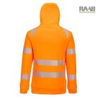 DX4 Hi-Vis 1/4 zippzáras kapucnis pulóver